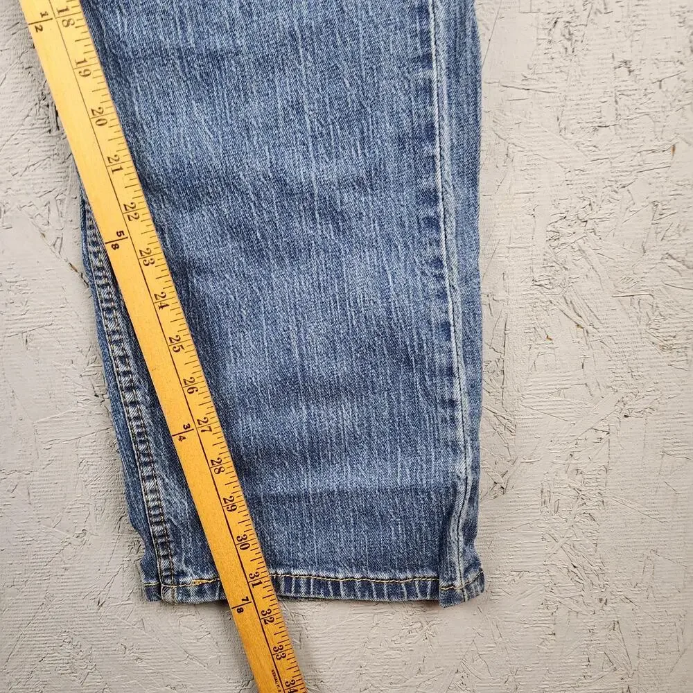 Levis 505 Jeans Mens 40x30 Blue Denim Straight Leg Stretch Medium Wash Classic